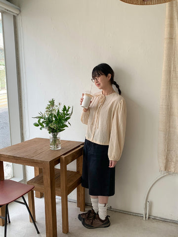 Heon Punching Strap Blouse